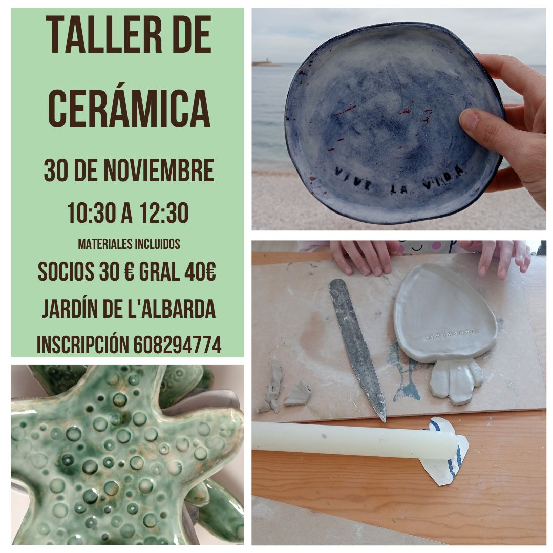Taller de cerámica en Jardín de l'Albarda.