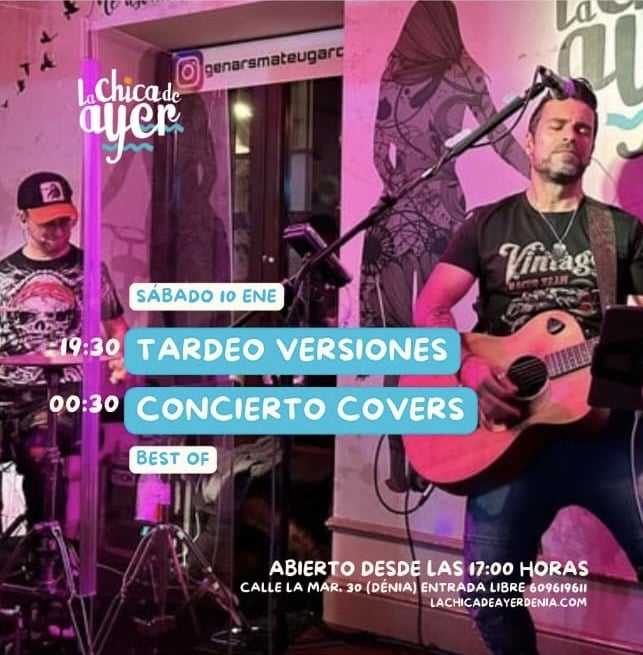 Concierto de versiones en La Chica de Ayer Dénia