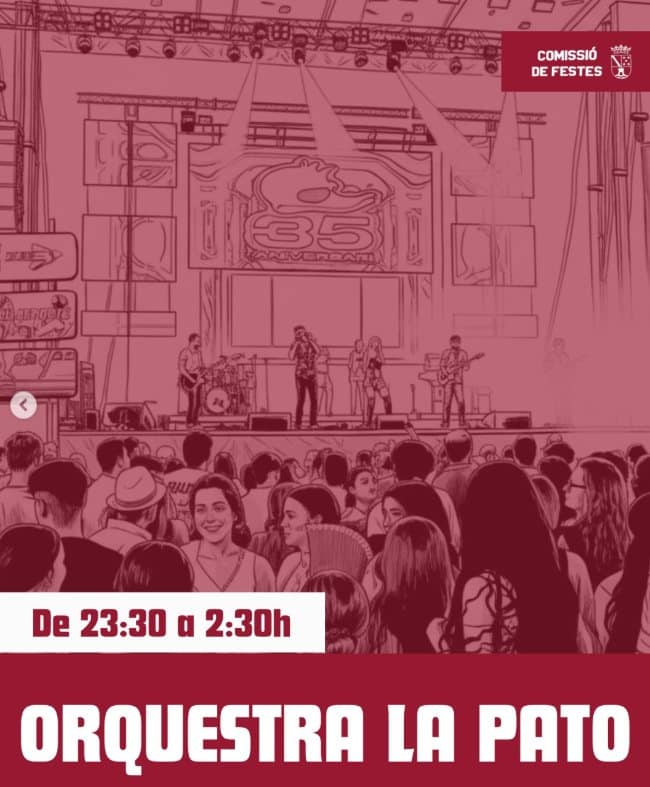 Concierto de la orquesta La Pato en fiestas locales