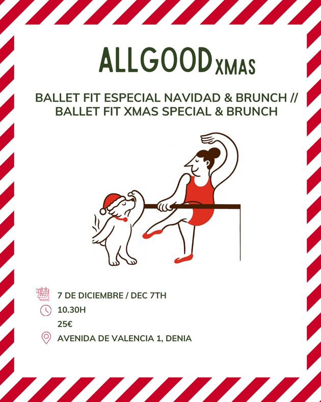 Evento Ballet Fit Navidad en Denia, 7 diciembre