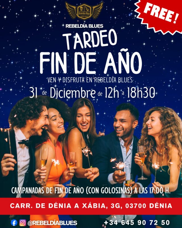 Tardeo fin de año en Rebeldía Blues.