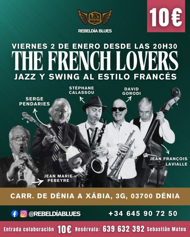 Concierto The French Lovers en RebelDía Blues Dénia