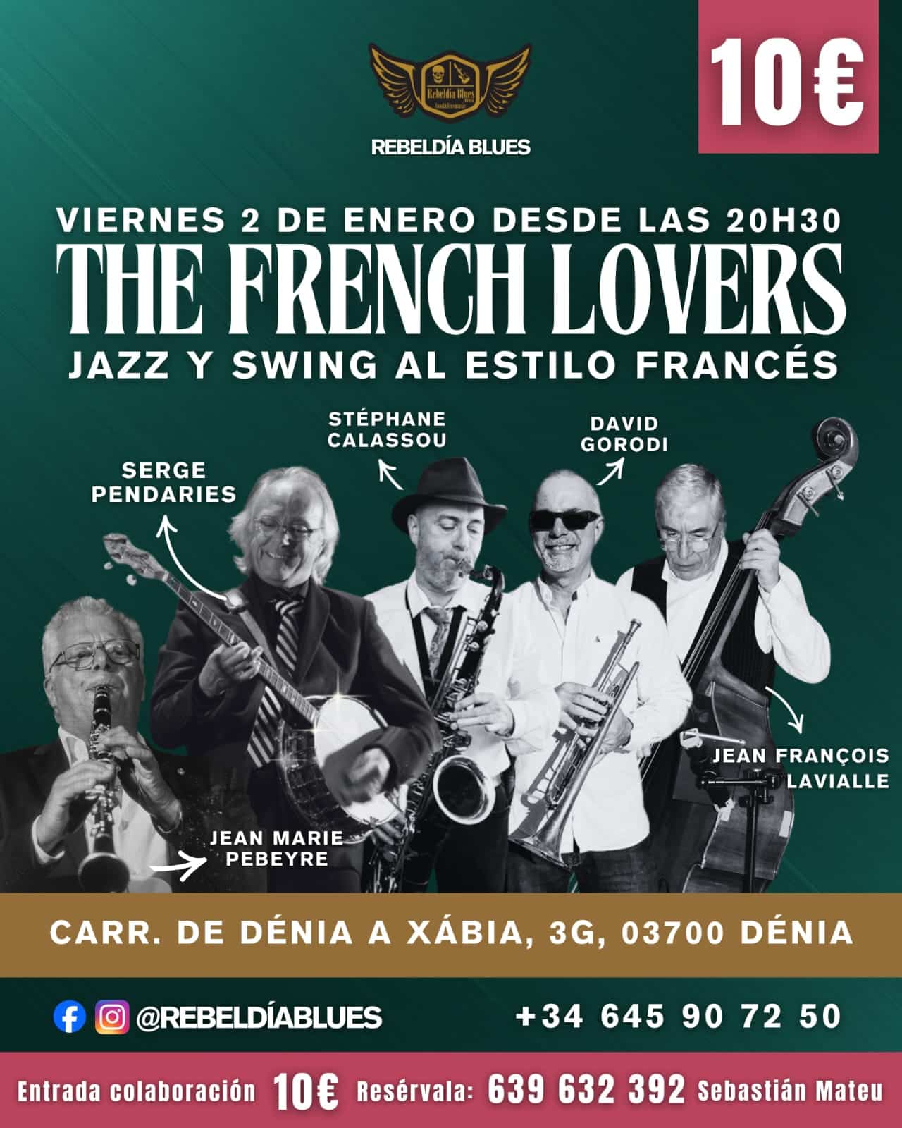 Concierto The French Lovers en RebelDía Blues Dénia