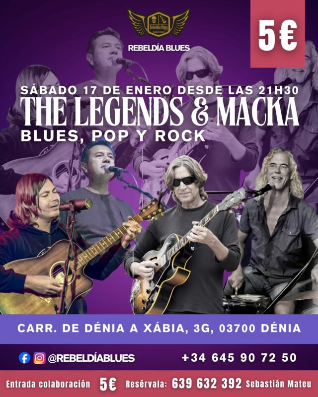Concierto The Legends & Macka en Rebeldía Blues