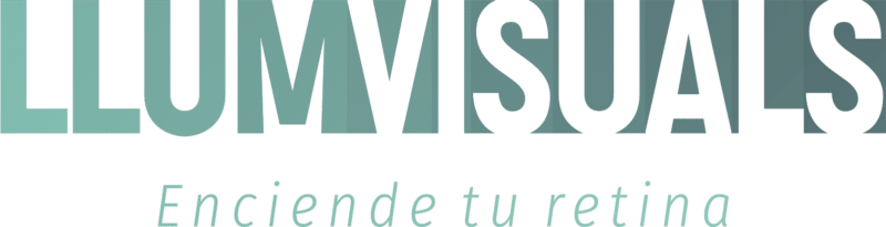 Logo Llumvisuals con eslogan Enciende tu retina.