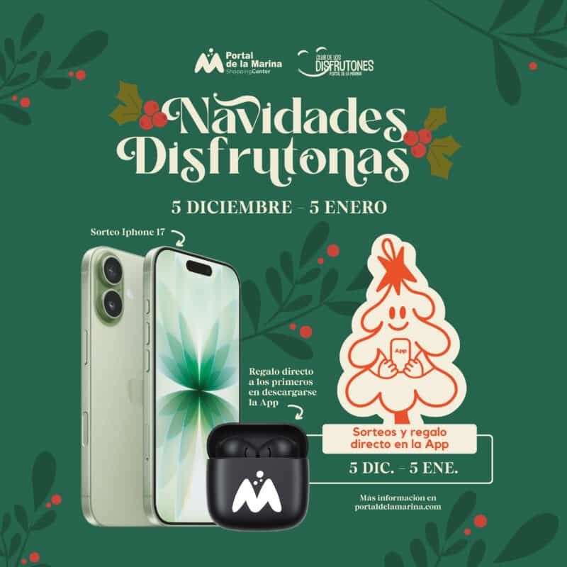 Navidades Disfrutonas con sorteos y regalos, 5 Dic - 5 Ene