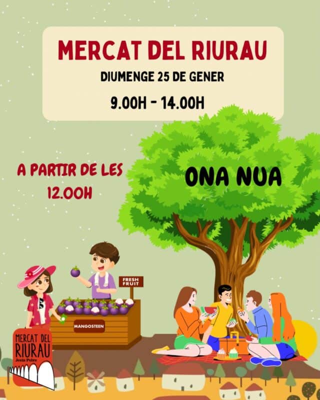 Mercado local Mercat del Riurau en Jesús Pobre