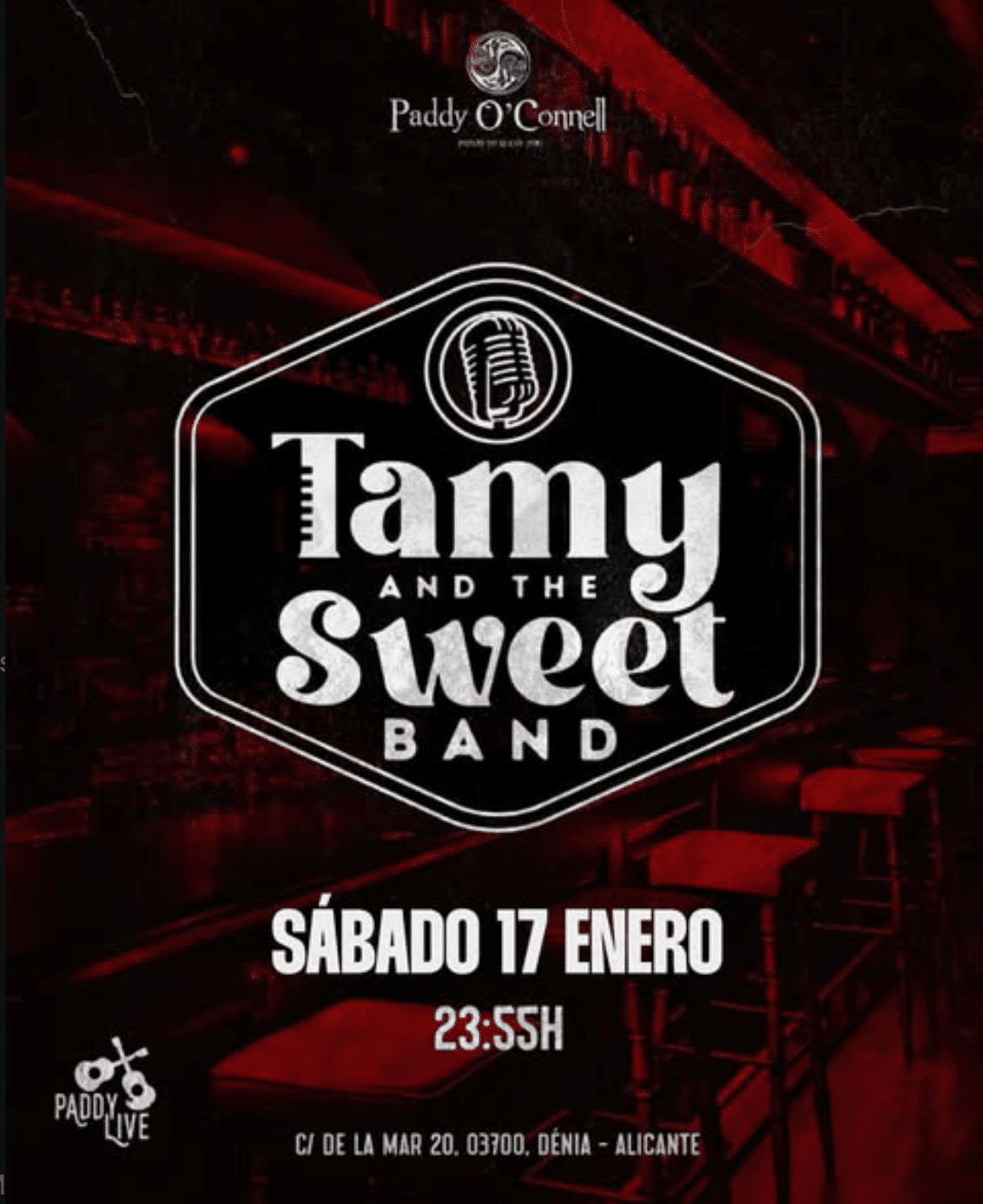 Concierto de Tamy and The Sweet Band en Dénia