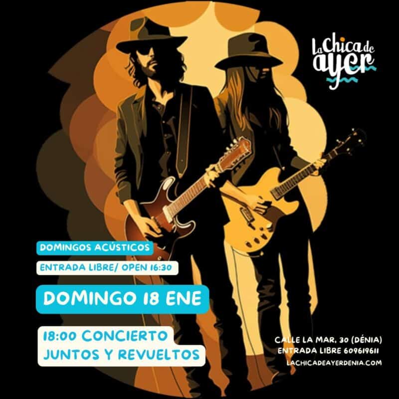 Concierto acústico Juntos y Revueltos en Dénia