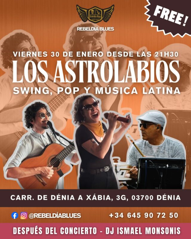 Concierto de Los Astrolabios en Rebeldía Blues Dénia