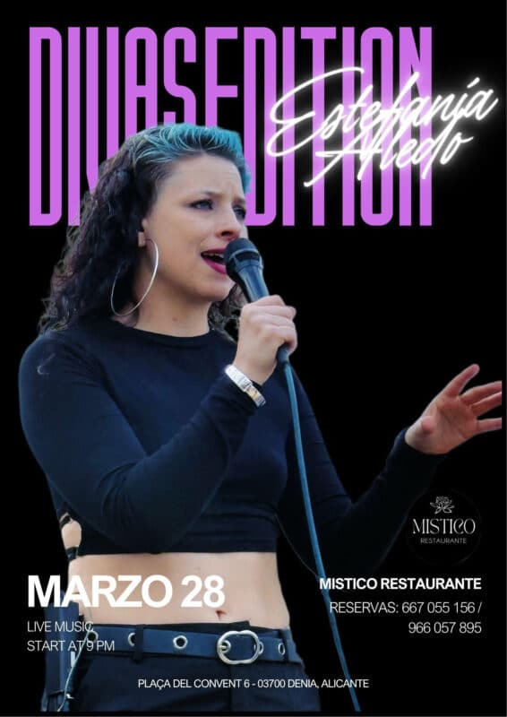 Cantante en directo promocionando Divas Edition