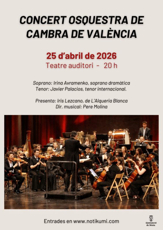 Cartel concierto Orquesta de Cámara de Valencia
