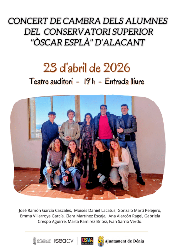 Cartel concierto de cámara Conservatorio Óscar Esplá
