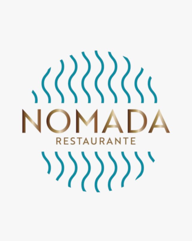 Logo de Nómada Restaurante con líneas onduladas