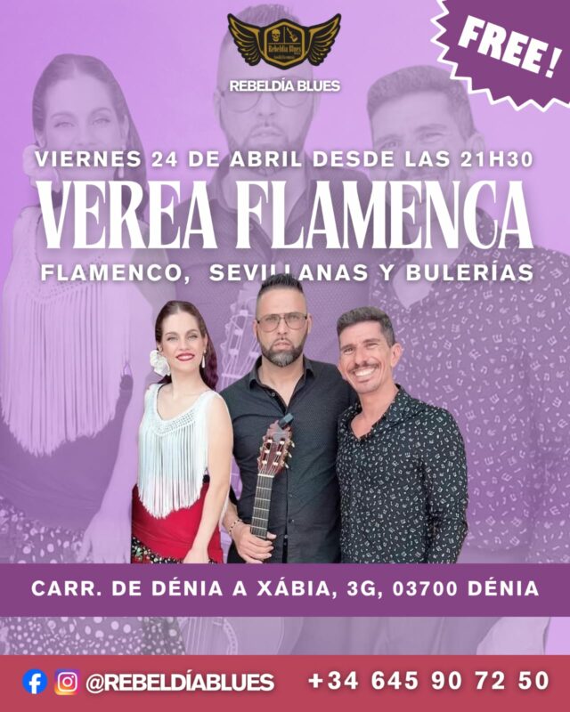 Cartel evento Verbea Flamenca en Dénia