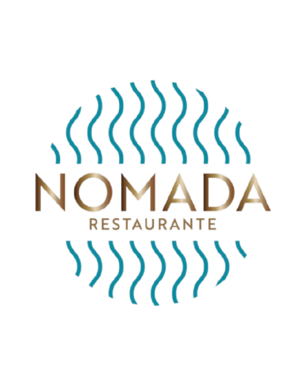 Logo de Nómada Restaurante con líneas onduladas