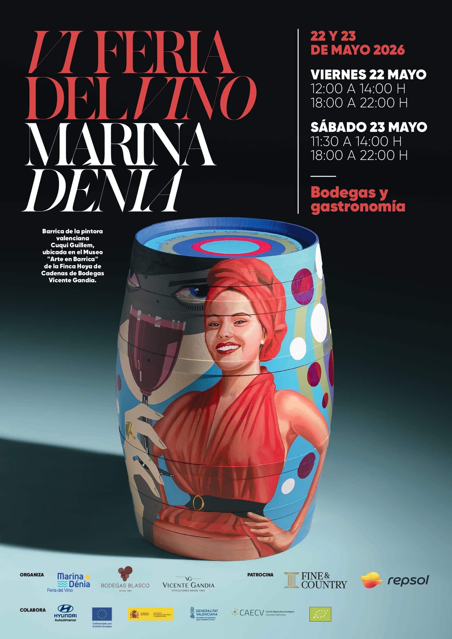 Cartel VI Feria del Vino Marina Dénia 2026