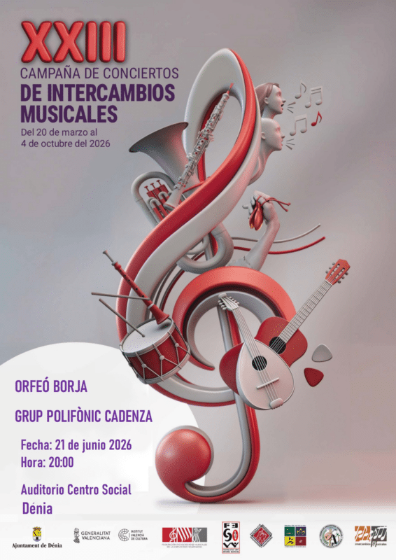 Cartel campaña conciertos intercambios musicales 2026