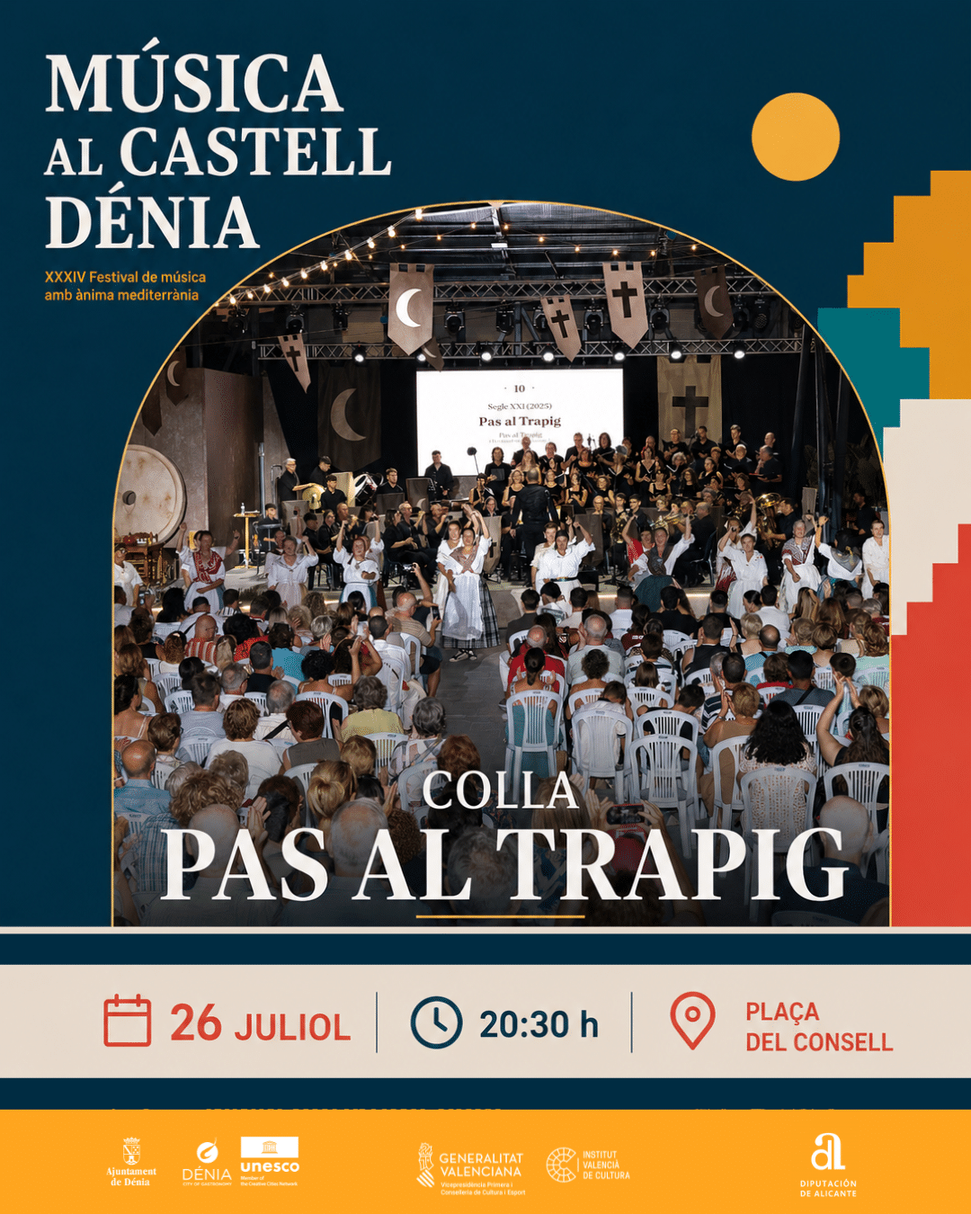 Festival Música al Castell Dénia con concierto en vivo
