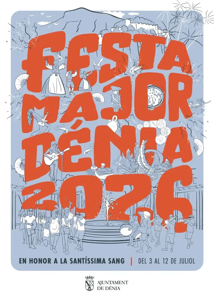 Cartel oficial de la Festa Major de Dénia 2026