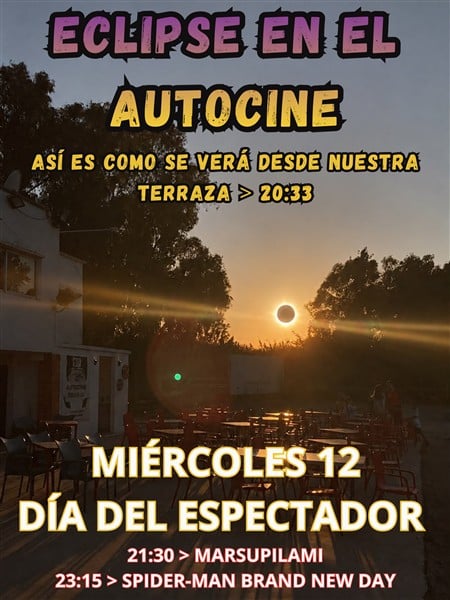 Cartel Día del Espectador - Autocine Drive In Dénia