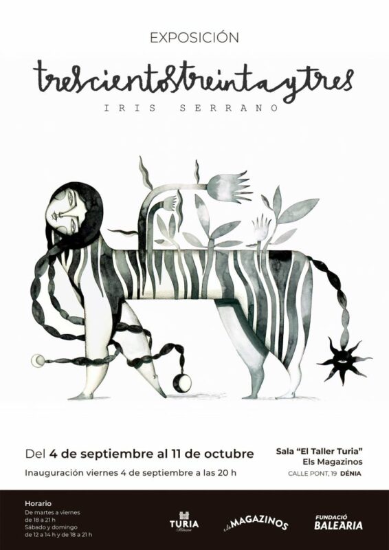 Cartel exposición Trescientostreintaytres, Iris Serrano
