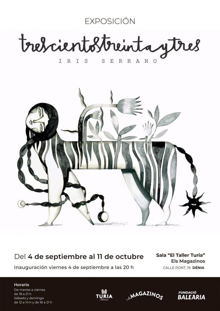 Cartel exposición Trescientostreintaytres, Iris Serrano