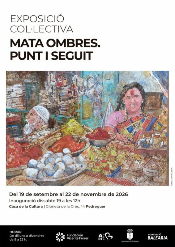 Cartel exposición Mataombres. Punt i seguit, Pedreguer