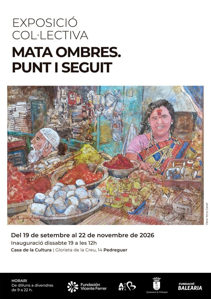 Cartel exposición Mataombres. Punt i seguit, Pedreguer