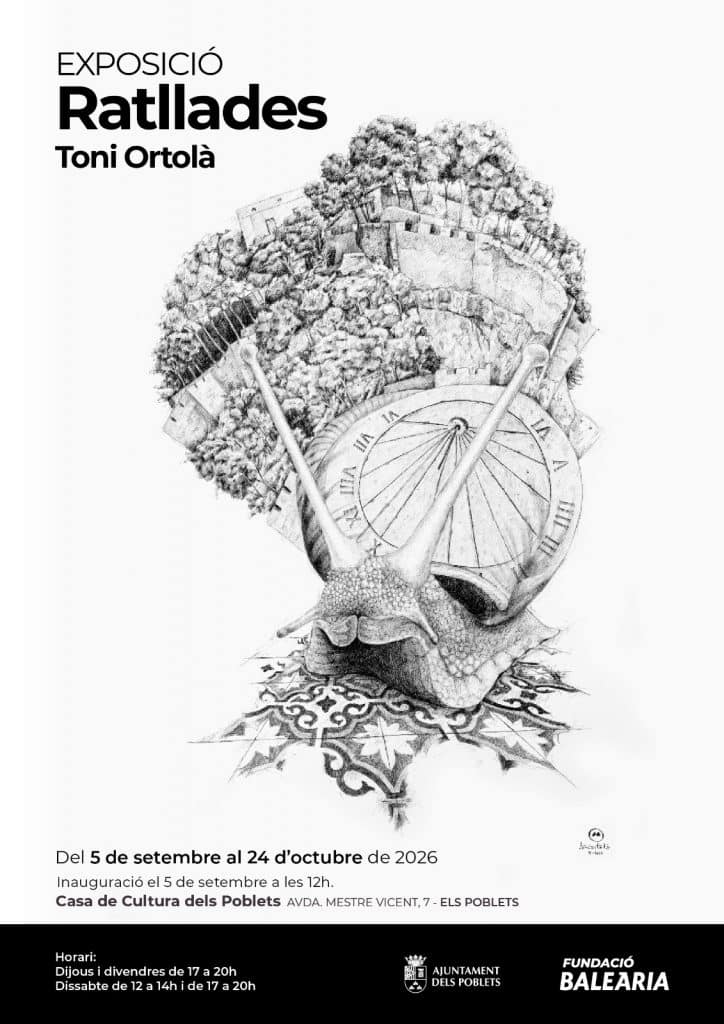 Cartel exposición Ratllades, Toni Ortolà