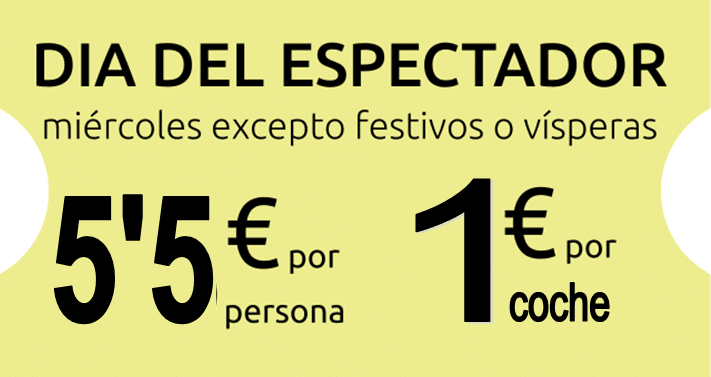 Cartel Día del Espectador - Autocine Drive In Dénia