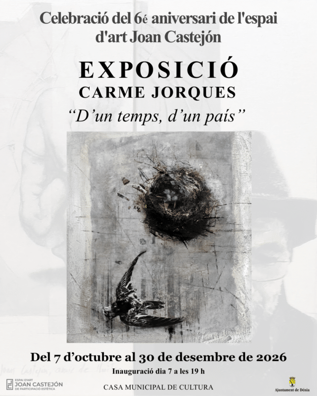 Cartel exposición Carme Jorques en espai d'art Joan Castejón