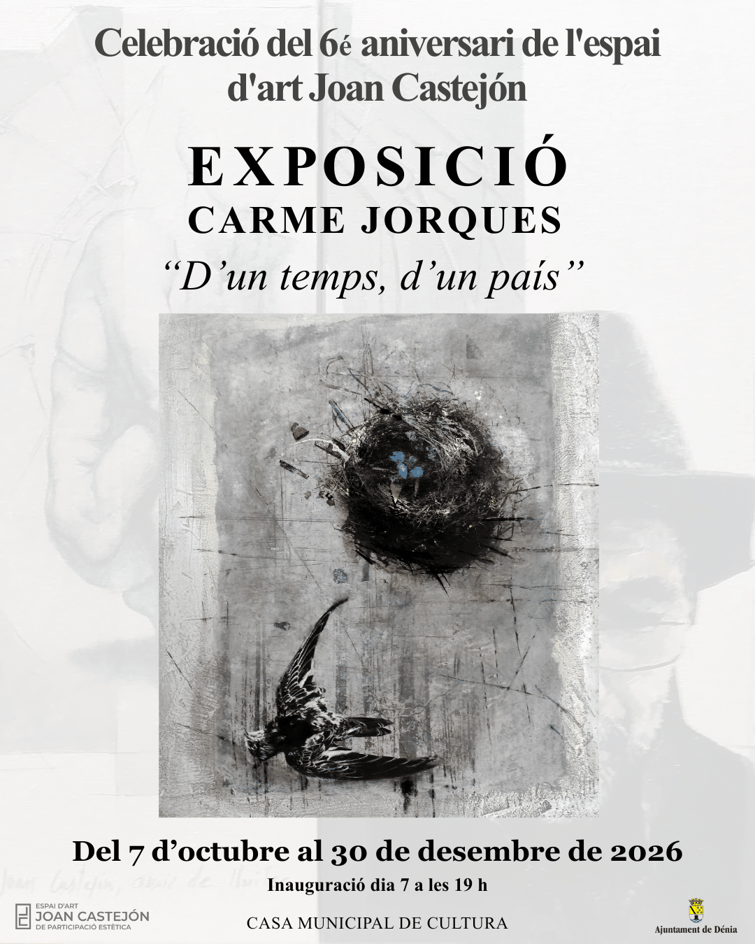 Cartel exposición Carme Jorques en espai d'art Joan Castejón