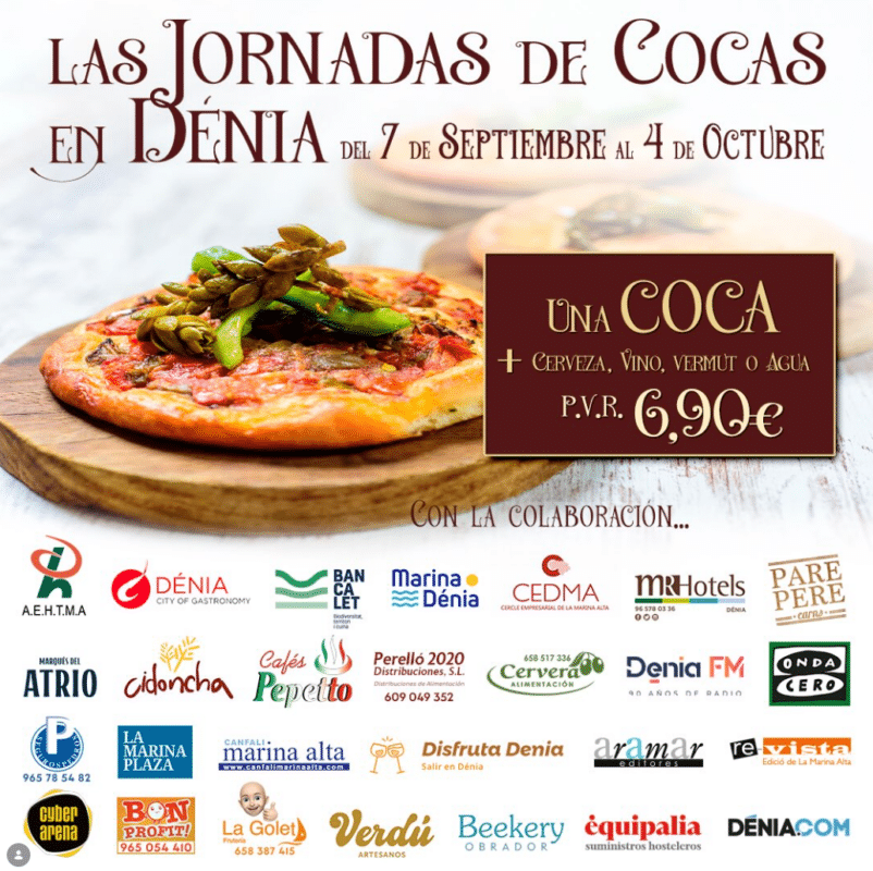 Cartel Jornadas de Cocas en Dénia septiembre octubre