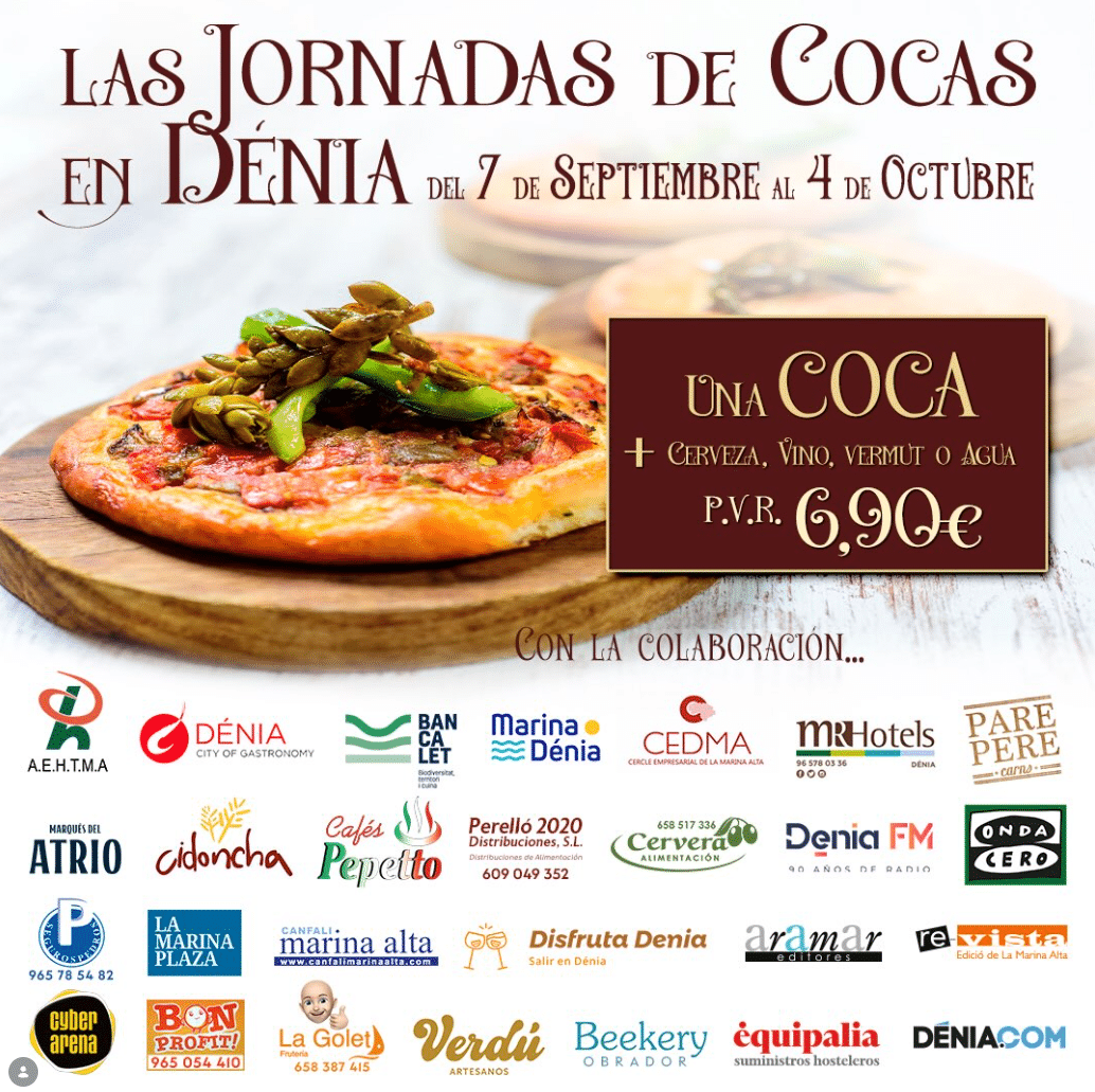 Cartel Jornadas de Cocas en Dénia septiembre octubre