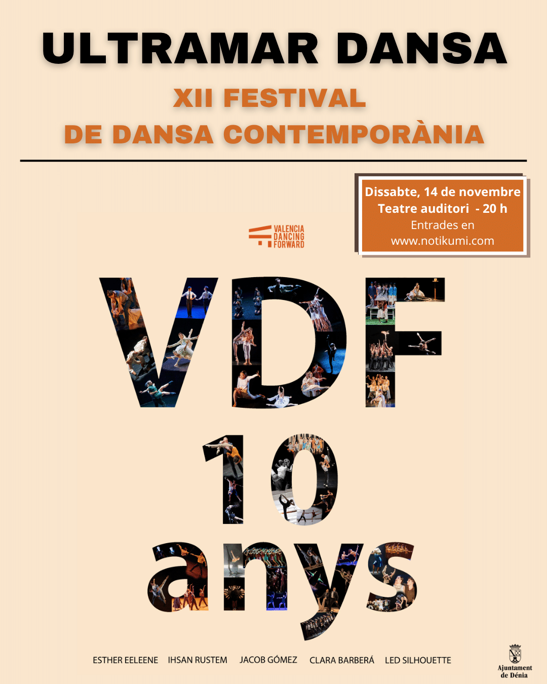 Cartel XII Festival de Dansa Contemporània Ultramar Dansa Valencia