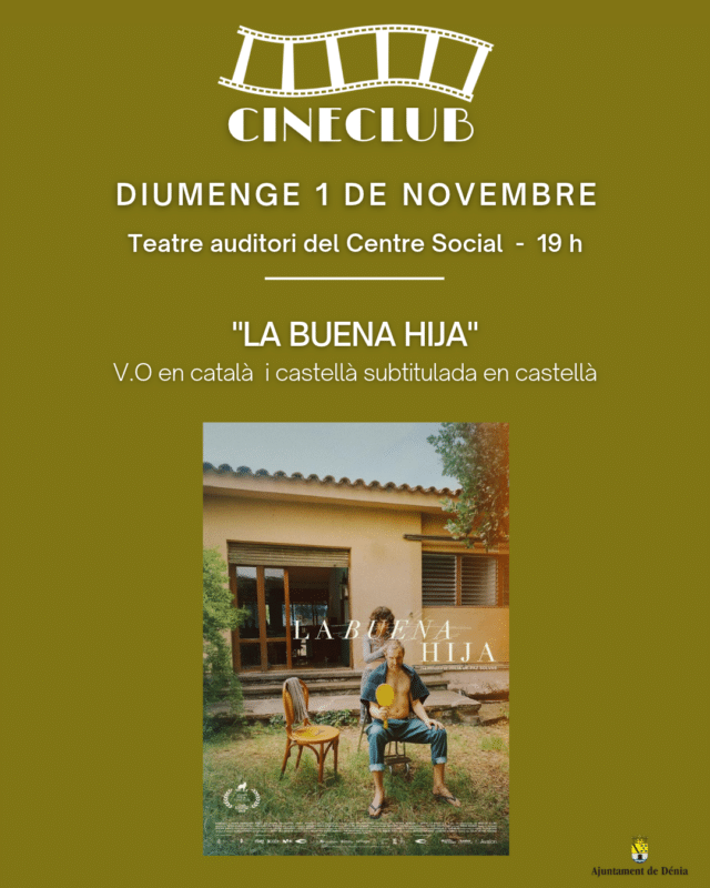 Cartel del Cineclub de Dénia: película La Buena Hija